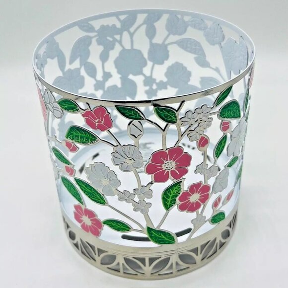 Bath & Body Works FLORAL Spring - 3 Wick Large Candle Holder Sleeve - Picture 4 of 4